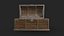 3D model Wooden Coffer - low poly