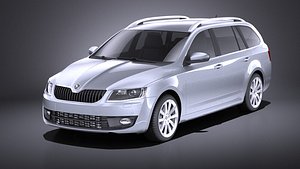 2015 combi skoda 3D