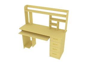 3D computer desk model