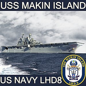 US Navy LHD-8 USS Makin Island Multipurpose Amphibious Assault Ship