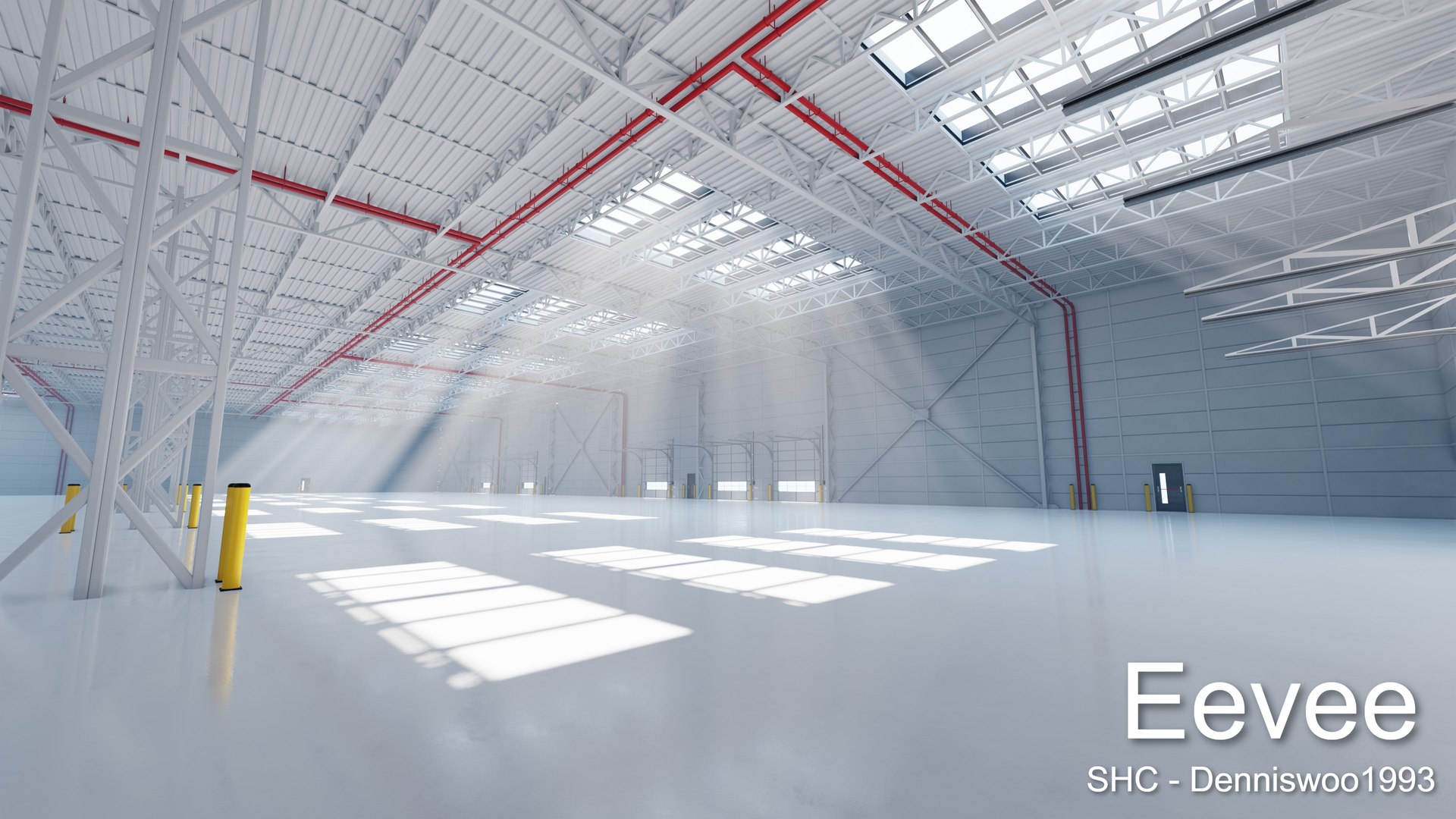 Large modern warehouse for Blender Eevee and Cycles 3D - TurboSquid 1970601