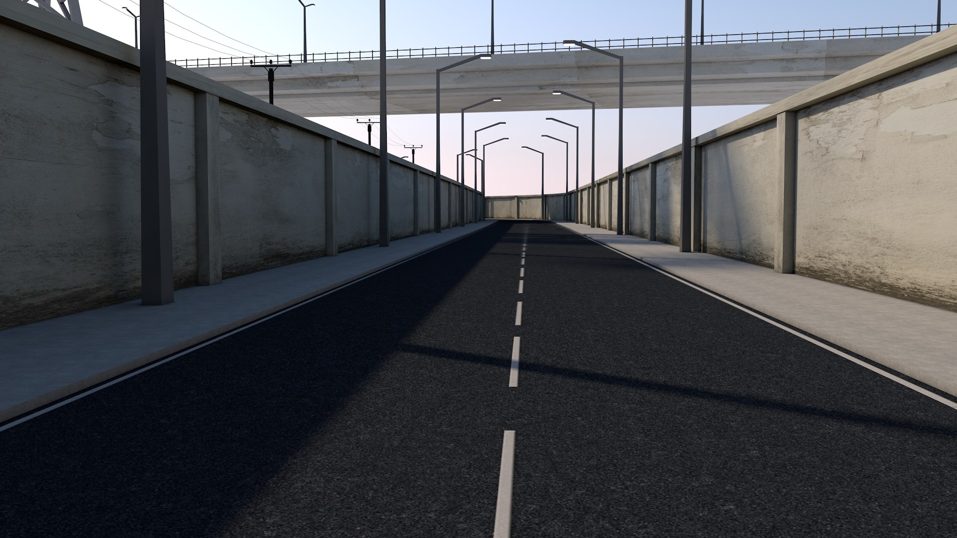 3D Model Highways Freeway Infrastructure - TurboSquid 1562787