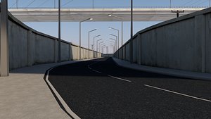 3D model highways freeway infrastructure