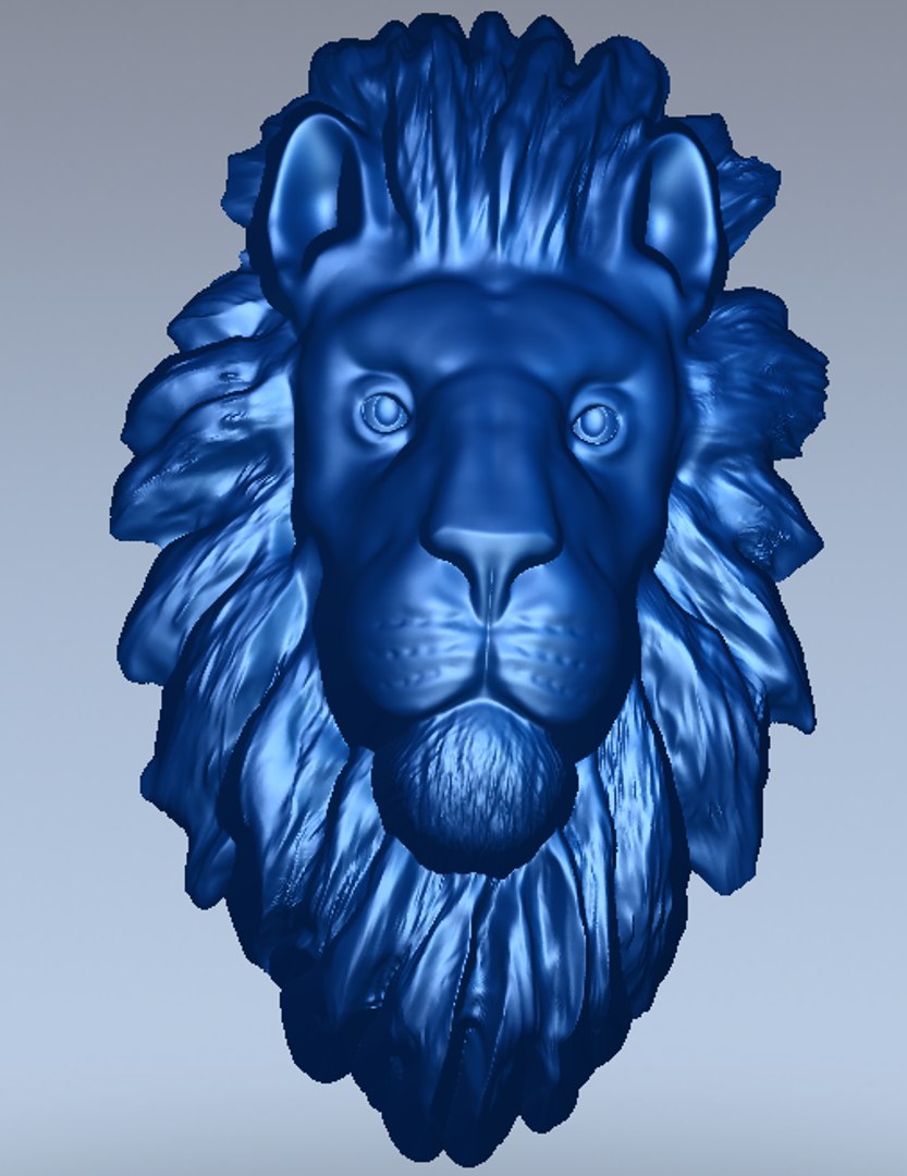 3d Model Lionhead Milling Cnc