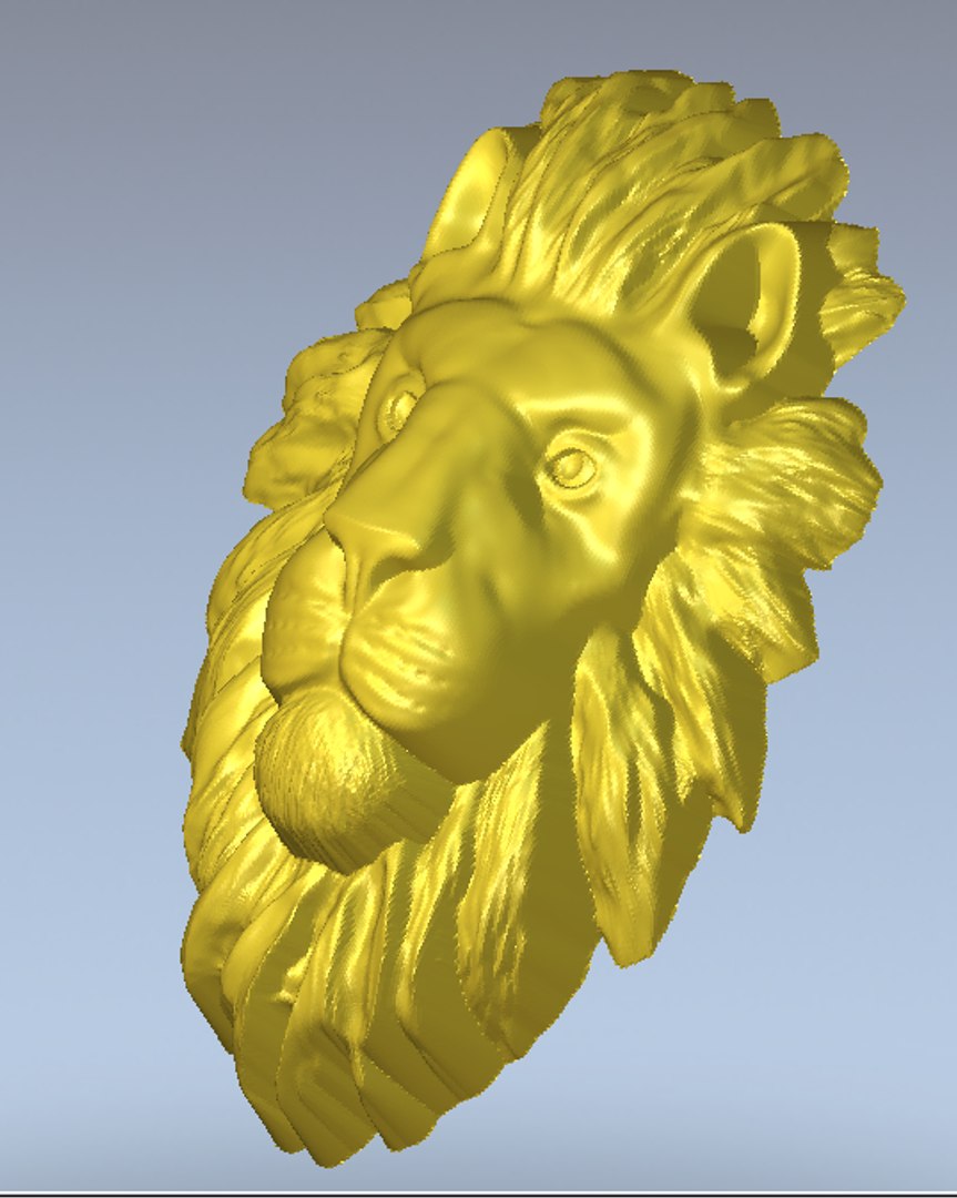 3d Model Lionhead Milling Cnc