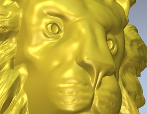 3d model lionhead milling cnc