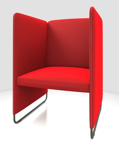 3d model armchair pedrali zippo