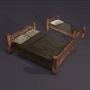 3D medieval beds