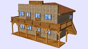 house 050 western style 3D