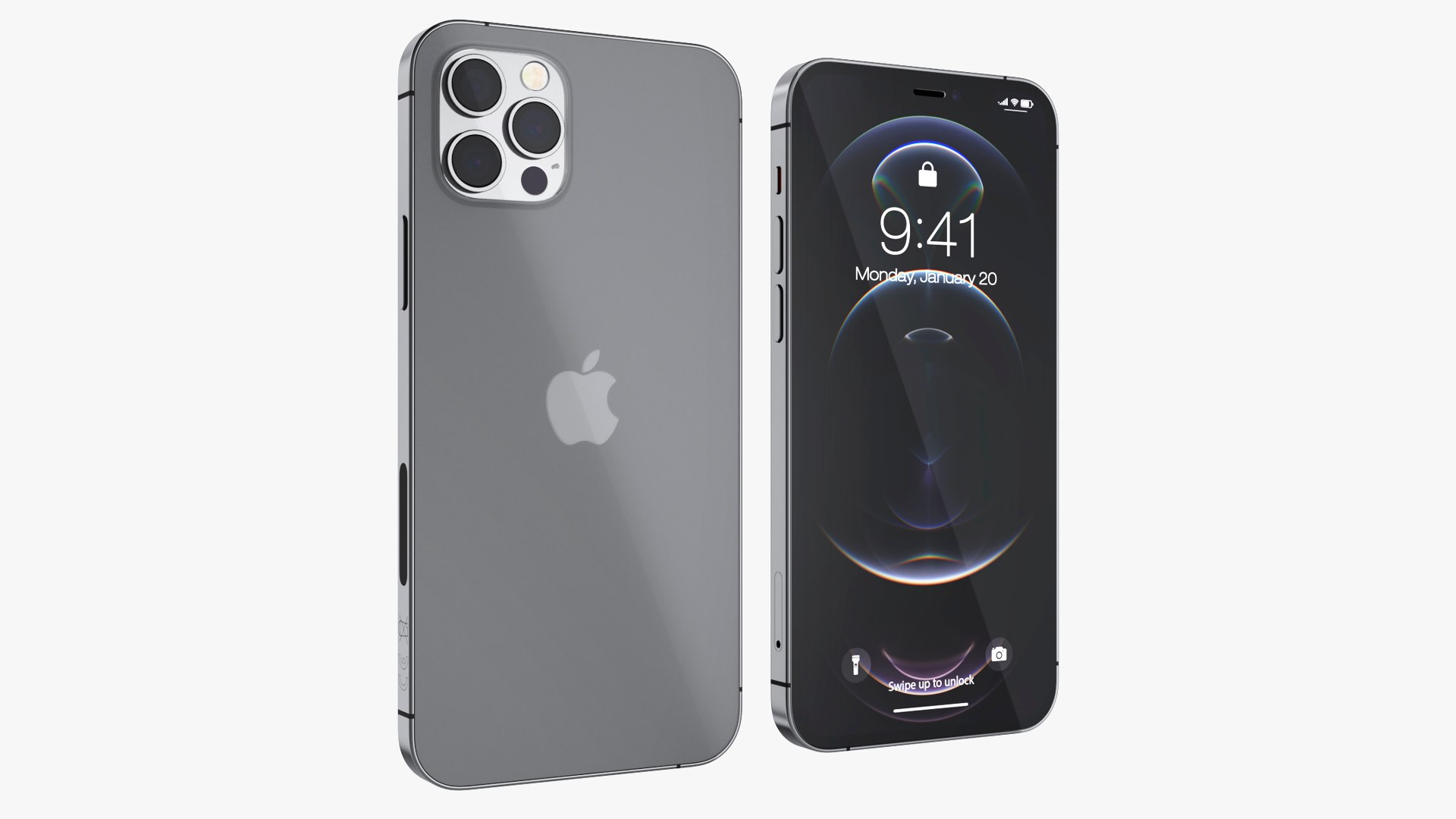Apple iPhone 12 Pro Graphite 3D model preview