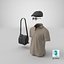 Herren Polo mit Tasche, Hut und Sonnenbrille 8