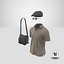 Herren Polo mit Tasche, Hut und Sonnenbrille 8