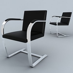 3ds ludwig mies brno chair