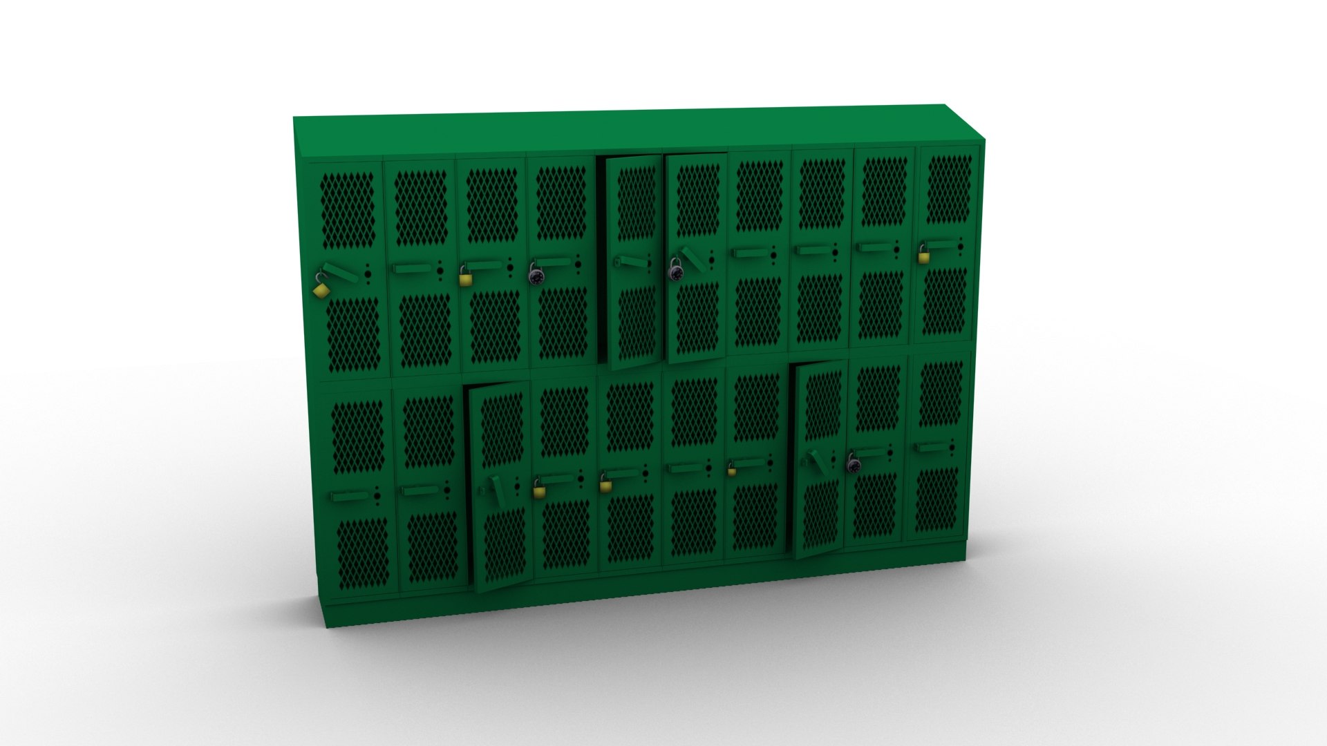 3d metal lockers model