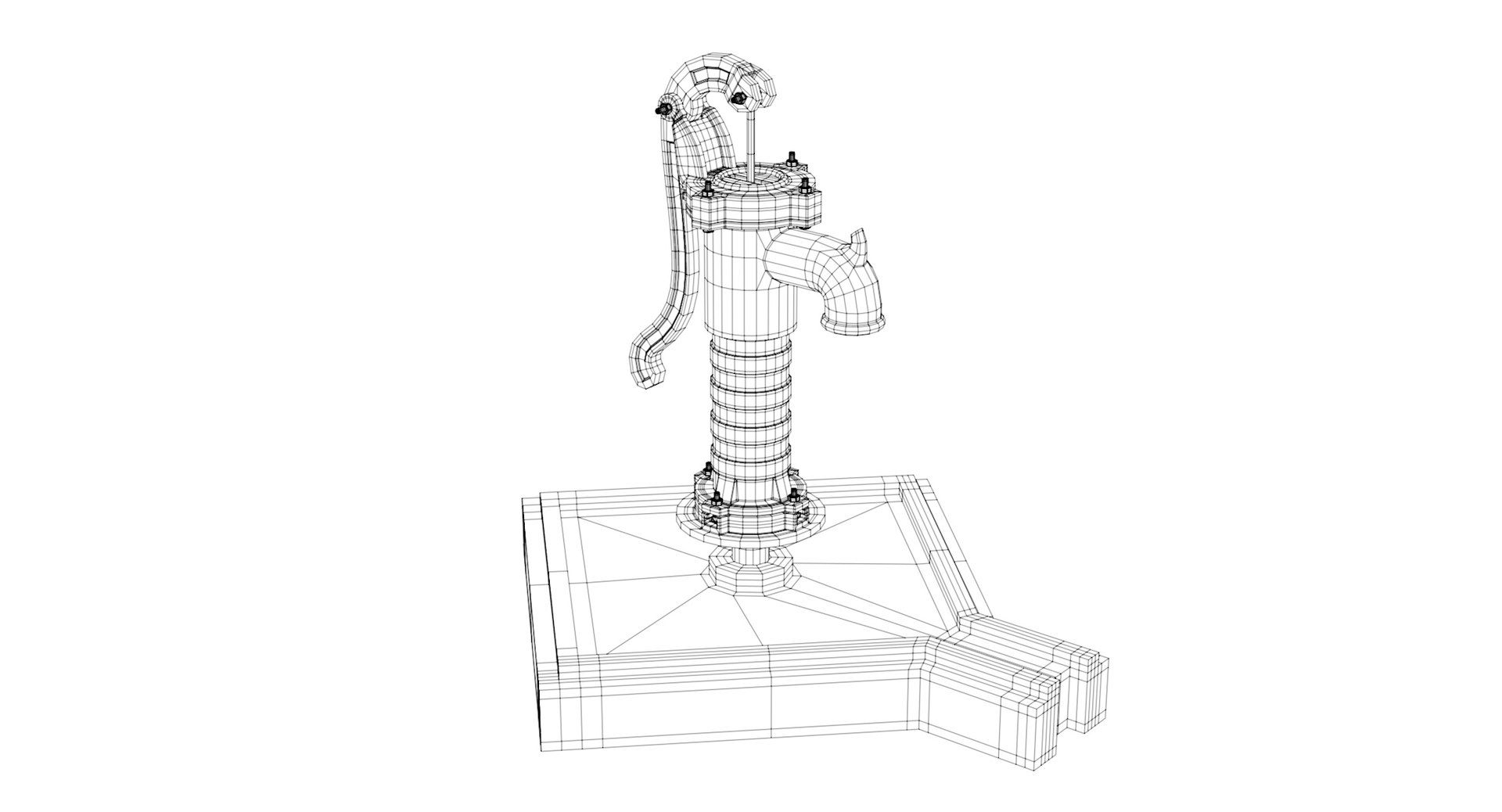 3D Model Hand Water Pump - TurboSquid 1386939
