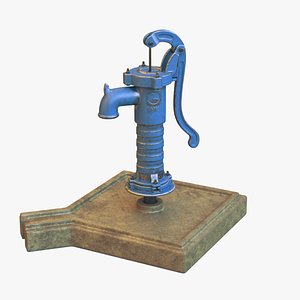 3D model hand water pump
