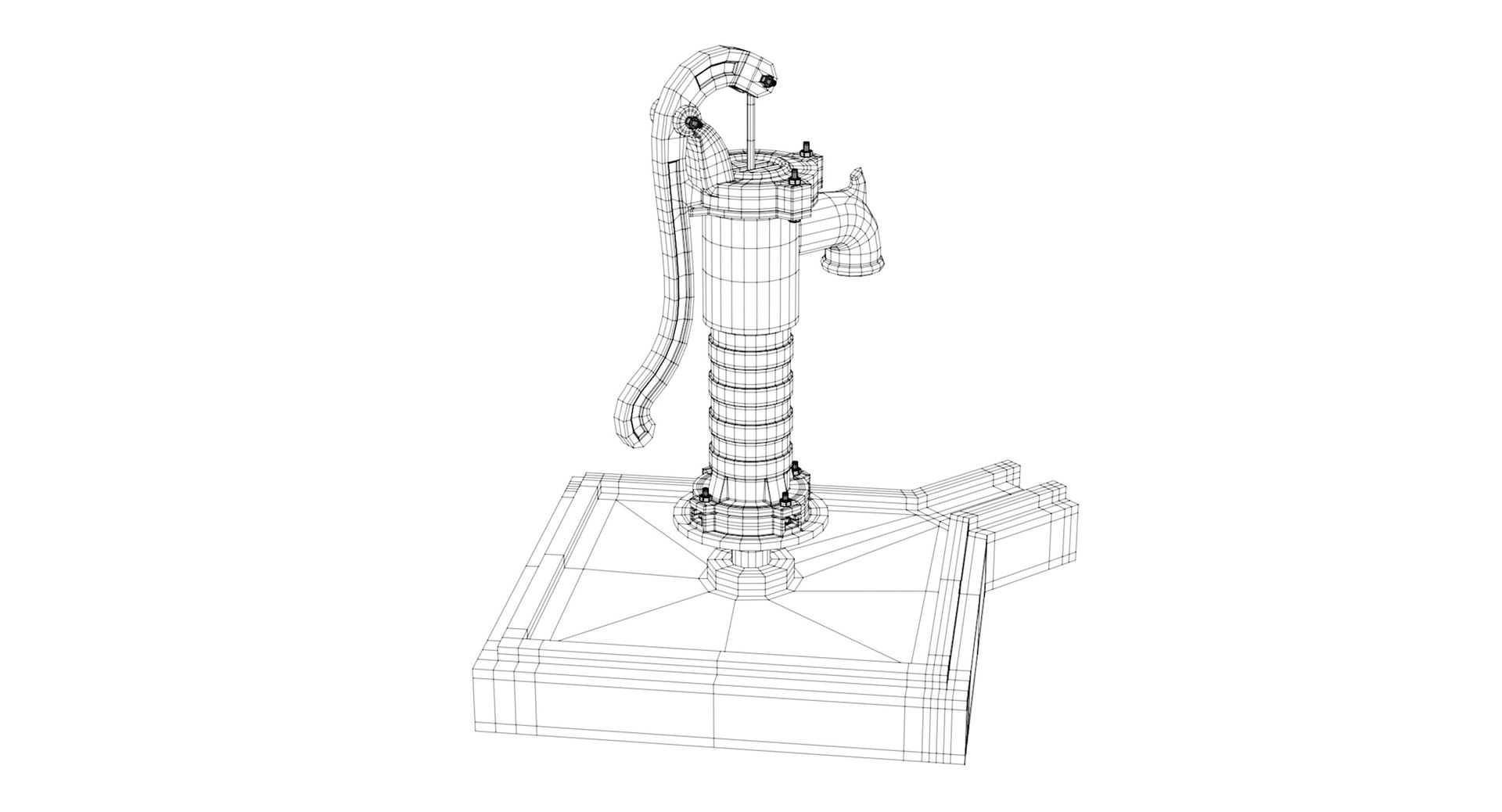 3D Model Hand Water Pump - TurboSquid 1386939