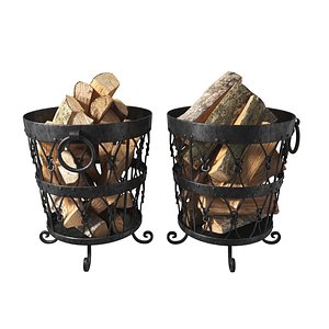3D model Bucket for firewood