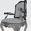 14528 Chair with Armrests by Modenese Gastone