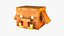 3D Minecraft Piglin Head