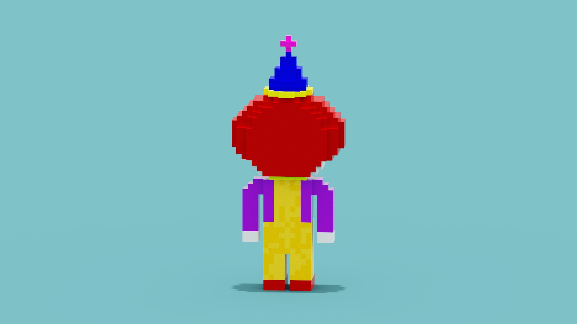 3D model Voxel Clown https://p.turbosquid.com/ts-thumb/mN/ynG8J4/Ac/spin202208120143170007/png/1660258728/1920x1080/fit_q87/031accaf7c6e8254affee7b54e614f8422679ae9/spin202208120143170007.jpg