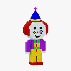 3D model Voxel Clown