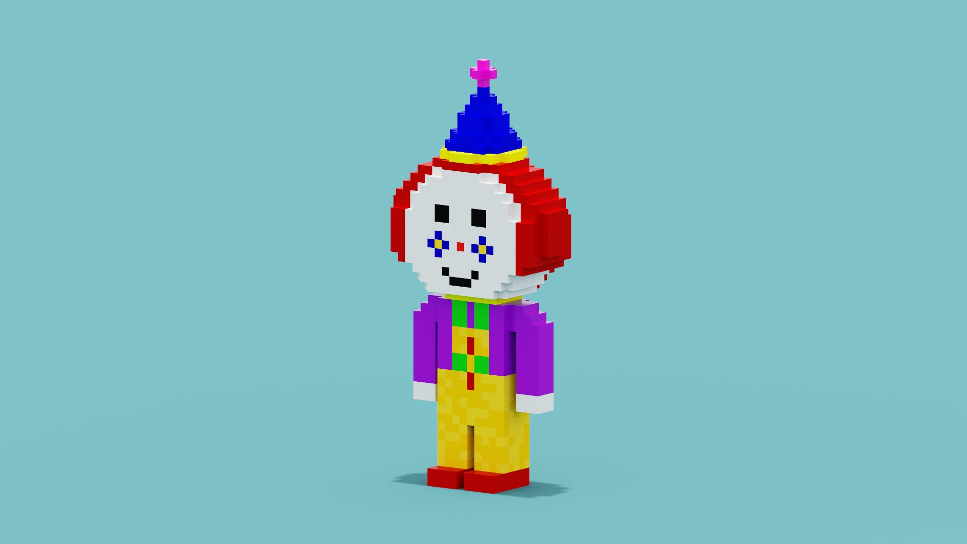 3D model Voxel Clown https://p.turbosquid.com/ts-thumb/mN/ynG8J4/Ww/spin202208120143170002/png/1660258676/1920x1080/fit_q87/0208e41acf865eae7194abaf06e412ecf07d1312/spin202208120143170002.jpg