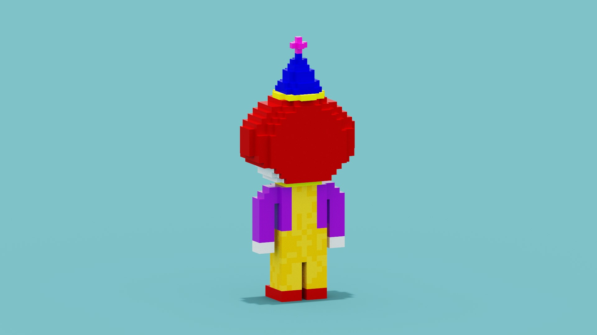 3D model Voxel Clown https://p.turbosquid.com/ts-thumb/mN/ynG8J4/eU/spin202208120143170006/png/1660258705/1920x1080/fit_q87/181fca87733b5a615a348b73ee55c75d8cc3e412/spin202208120143170006.jpg