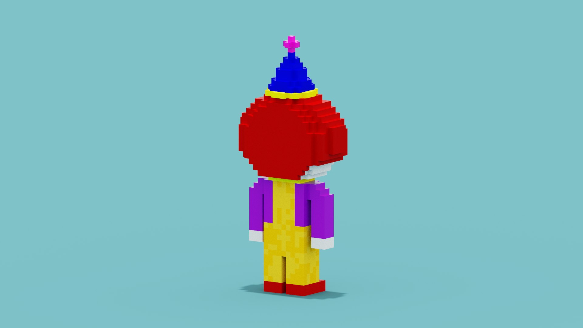 3D model Voxel Clown https://p.turbosquid.com/ts-thumb/mN/ynG8J4/g3/spin202208120143170008/png/1660258740/1920x1080/fit_q87/33ad430b2982fa26946462fa1ec5bb29a9e6c020/spin202208120143170008.jpg