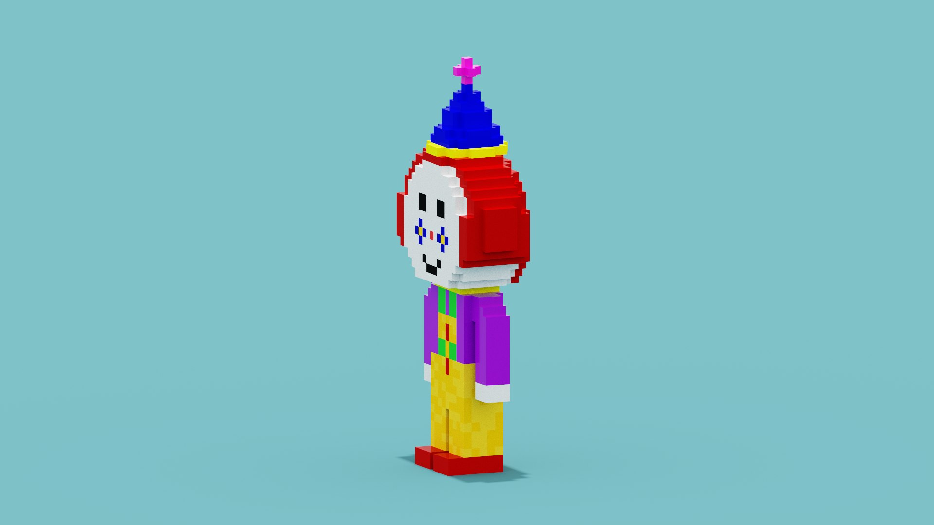3D model Voxel Clown https://p.turbosquid.com/ts-thumb/mN/ynG8J4/ki/spin202208120143170003/png/1660258682/1920x1080/fit_q87/314ccd8177ee078aa633866fdf8d6e37c78be100/spin202208120143170003.jpg