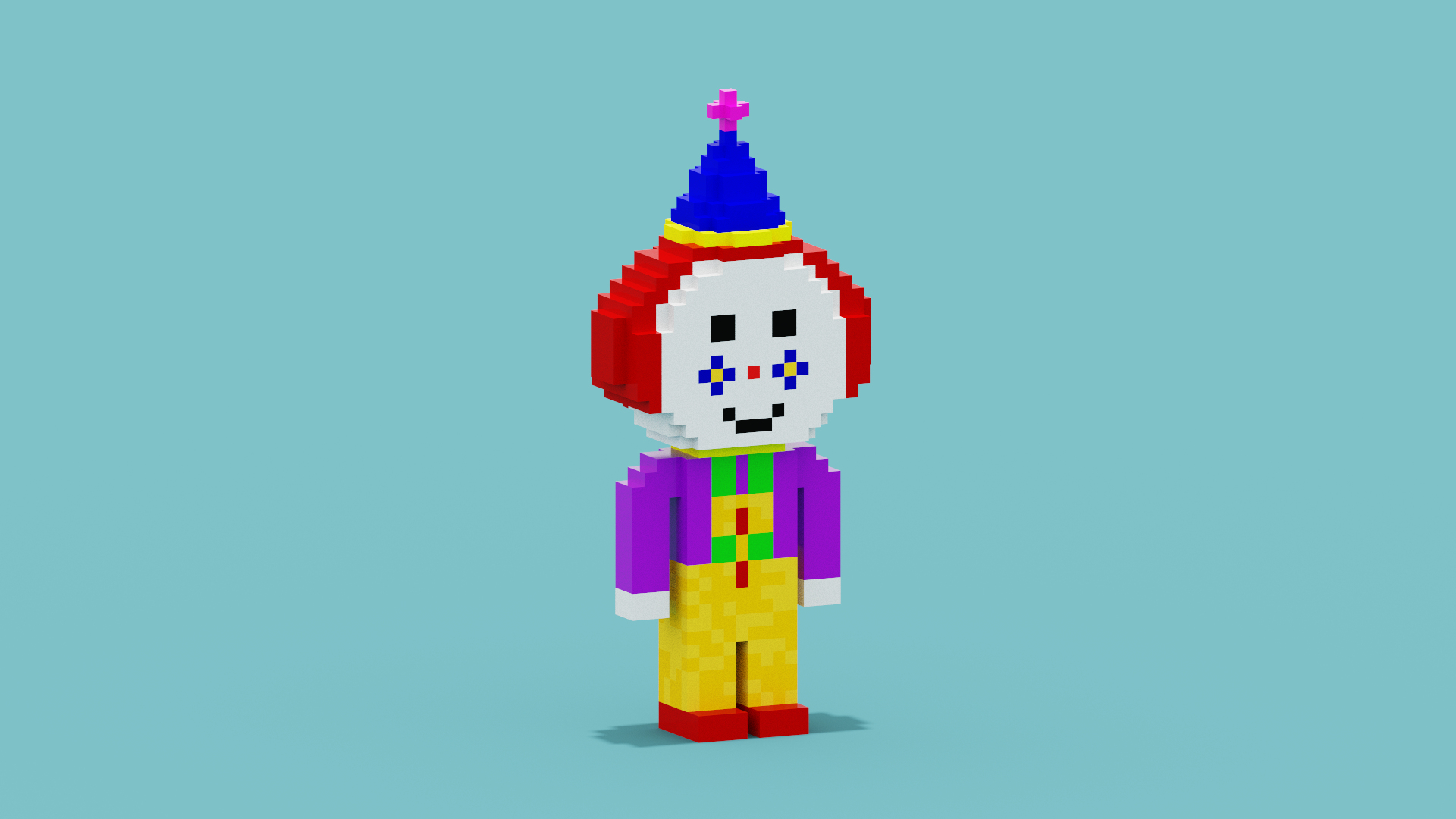 3D model Voxel Clown https://p.turbosquid.com/ts-thumb/mN/ynG8J4/ra/s/png/1660258860/1920x1080/turn_fit_q99/618d193dec3f8f94f102afee77c891704c1f05af/s-1.jpg