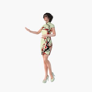3D Mary in Qipao