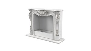 Classic Fireplace 3D