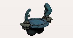 Fantasy arena game asset 3D model