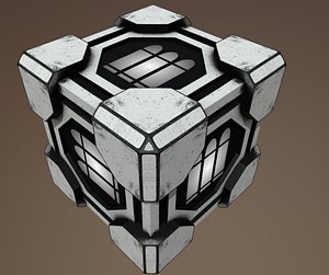 3D hitech scifi ammobox 2 model