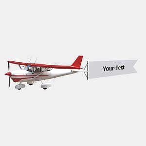 3D Airplane Banner