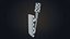 Wall torch Low-poly 3D model