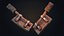 Wall torch Low-poly 3D model
