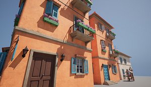 Stylized Building 3D model