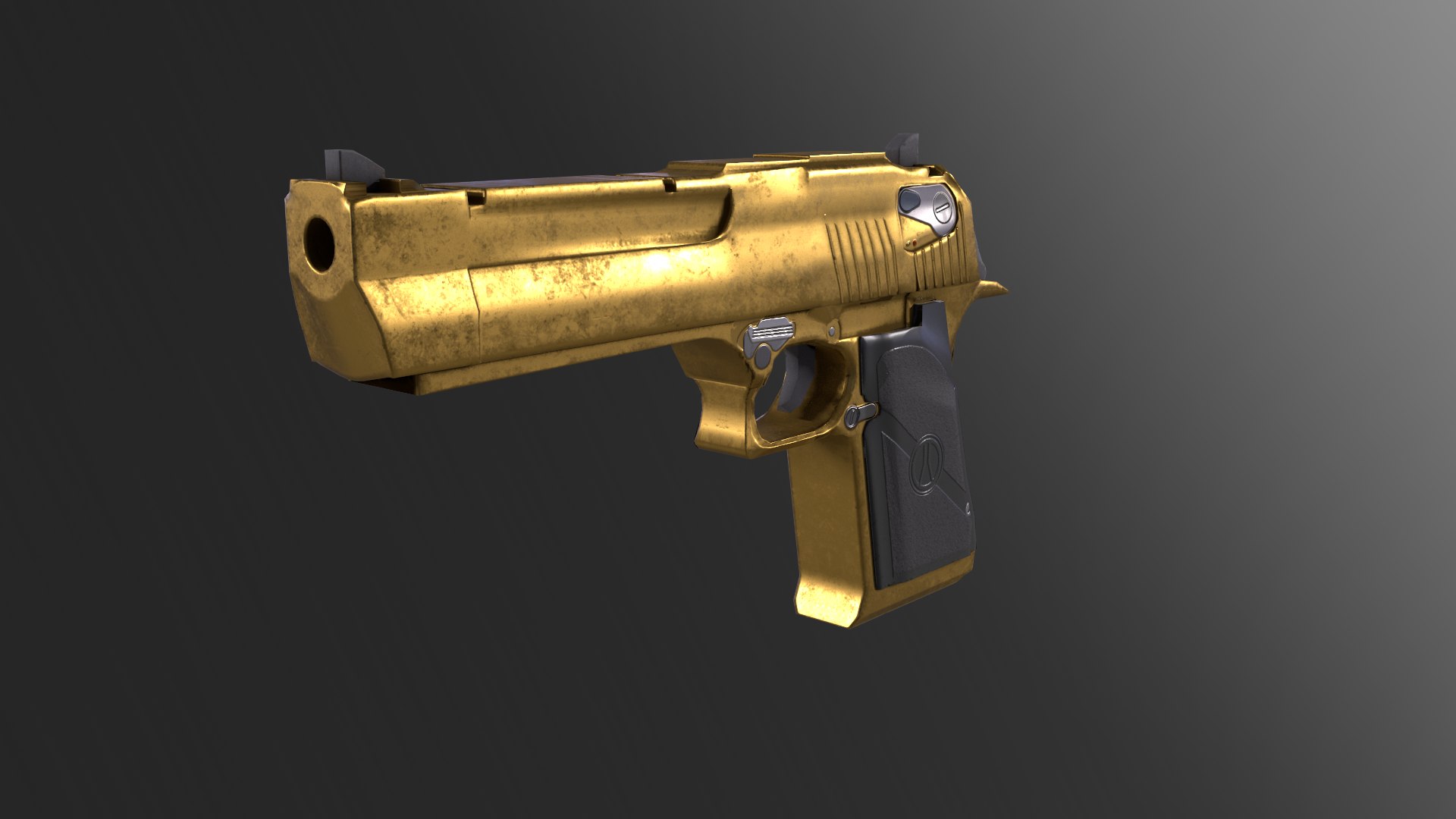 Golden Desert Eagle Png