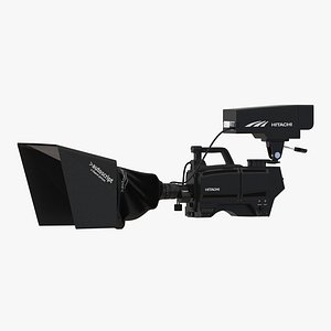 TV Studio Camera Hitachi 2 3D Model
