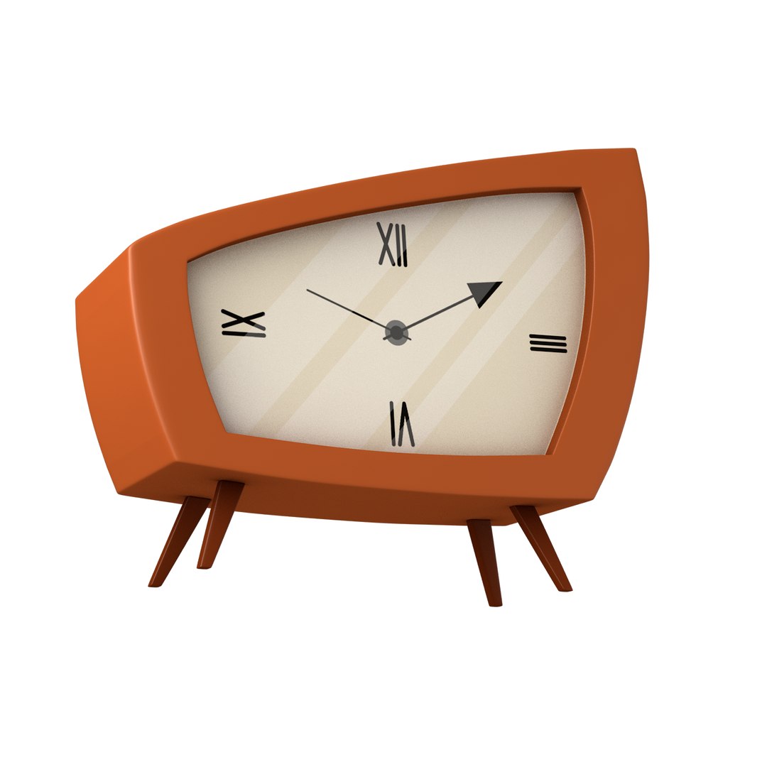 3D Modeled Cartoon Clock Model - TurboSquid 1552385