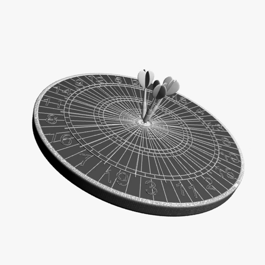 3d dart board model