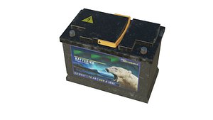 3D model car battery