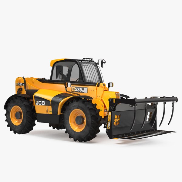 3D model hydraulic telehandler forklift 535