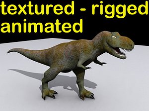 3d tyrannosaurus rex t-rex walkcycle