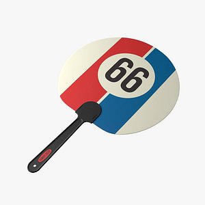 3D Plastic hand fan