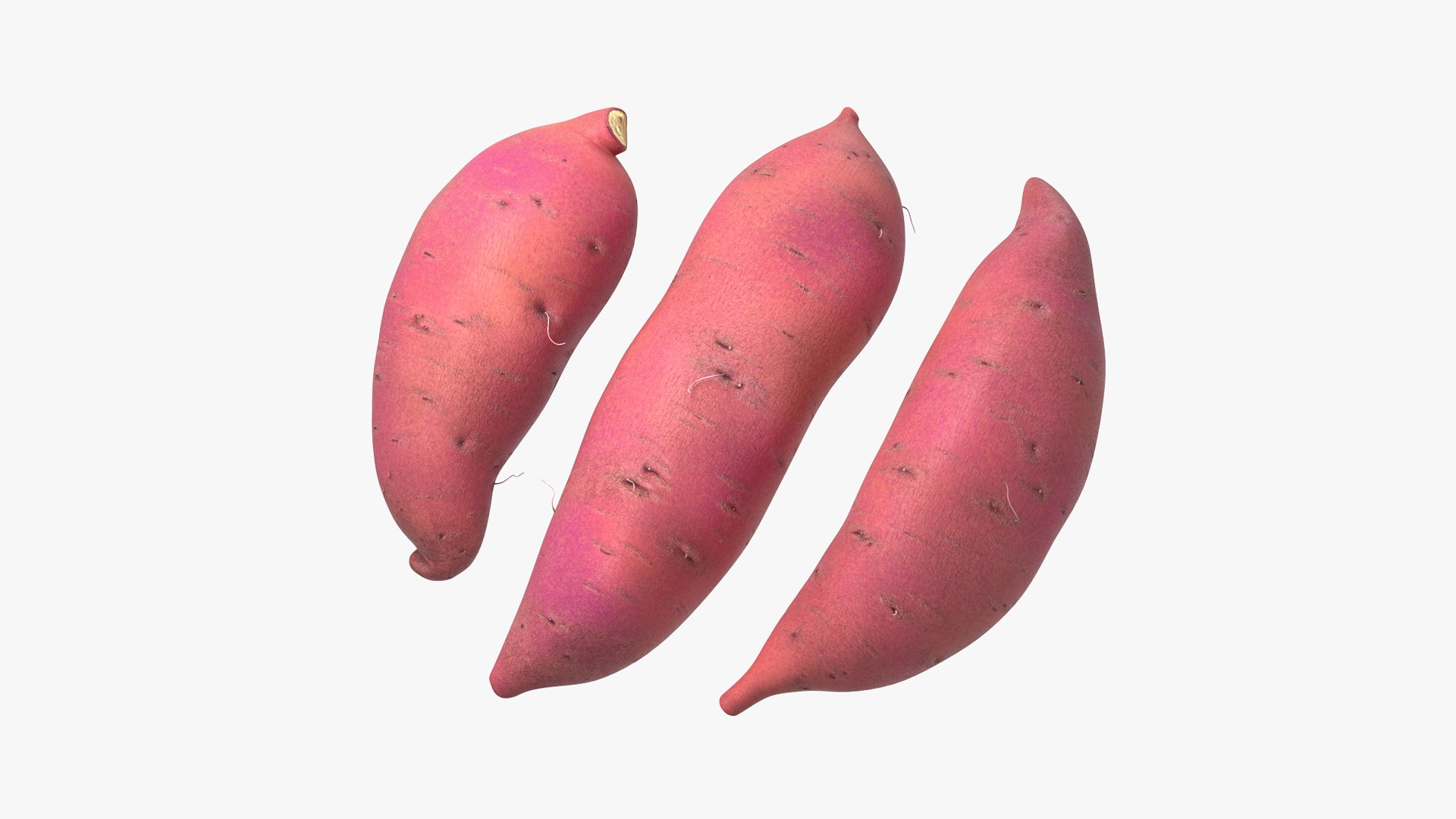 Sweet Potatoes Red 3D Model - TurboSquid 1941630