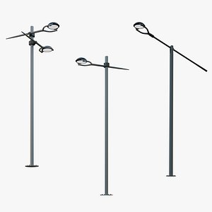 Street Lamp Adjustable Collection 3D model