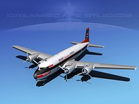 Douglas DC-7B Braniff Intl